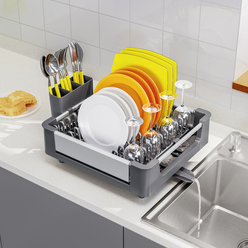 KINGRACK Adjustable Stainless Steel Dish Rack
