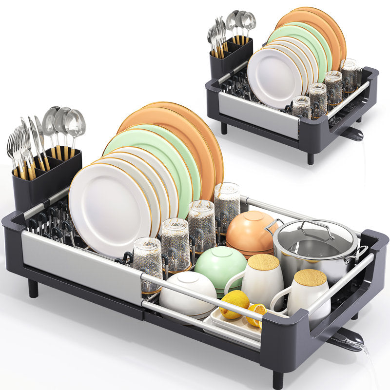 KINGRACK Adjustable Stainless Steel Dish Rack