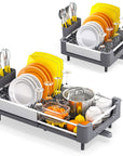 KINGRACK Adjustable Stainless Steel Dish Rack