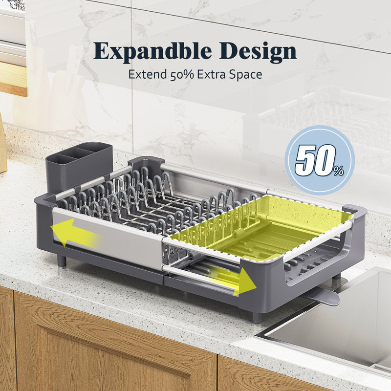 KINGRACK Adjustable Stainless Steel Dish Rack