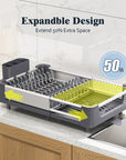 KINGRACK Adjustable Stainless Steel Dish Rack