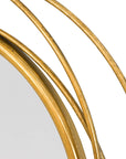 Mercury Row Ansley Round Metal Modern Wall Mirror - lifestyle view