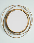 Mercury Row Ansley Round Metal Modern Wall Mirror - wall display