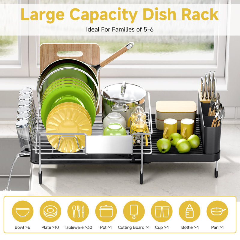 Crestone Expandable Stainless Steel Dish Rack