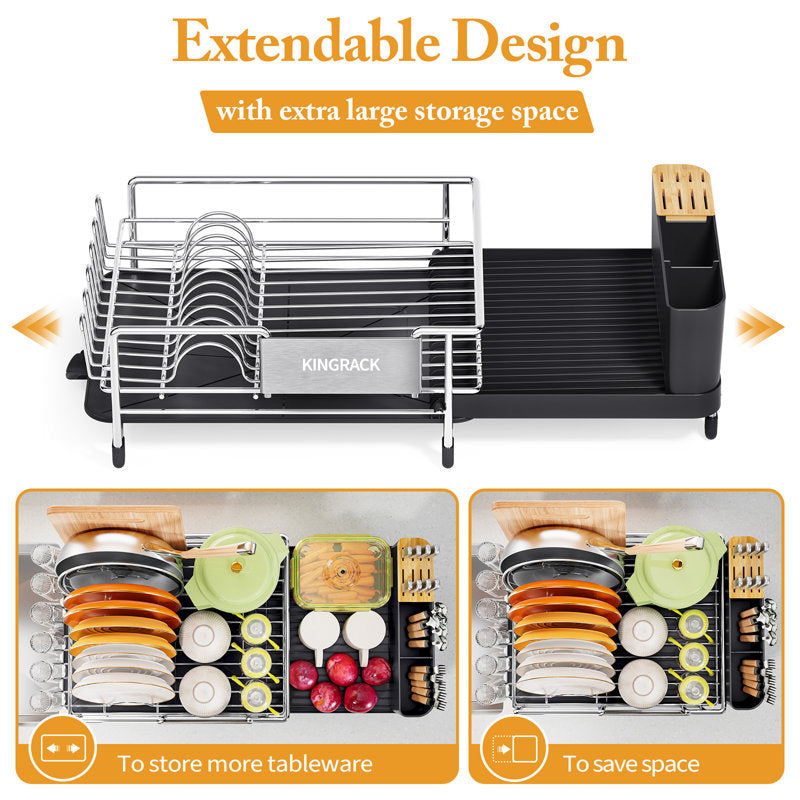 Crestone Expandable Stainless Steel Dish Rack