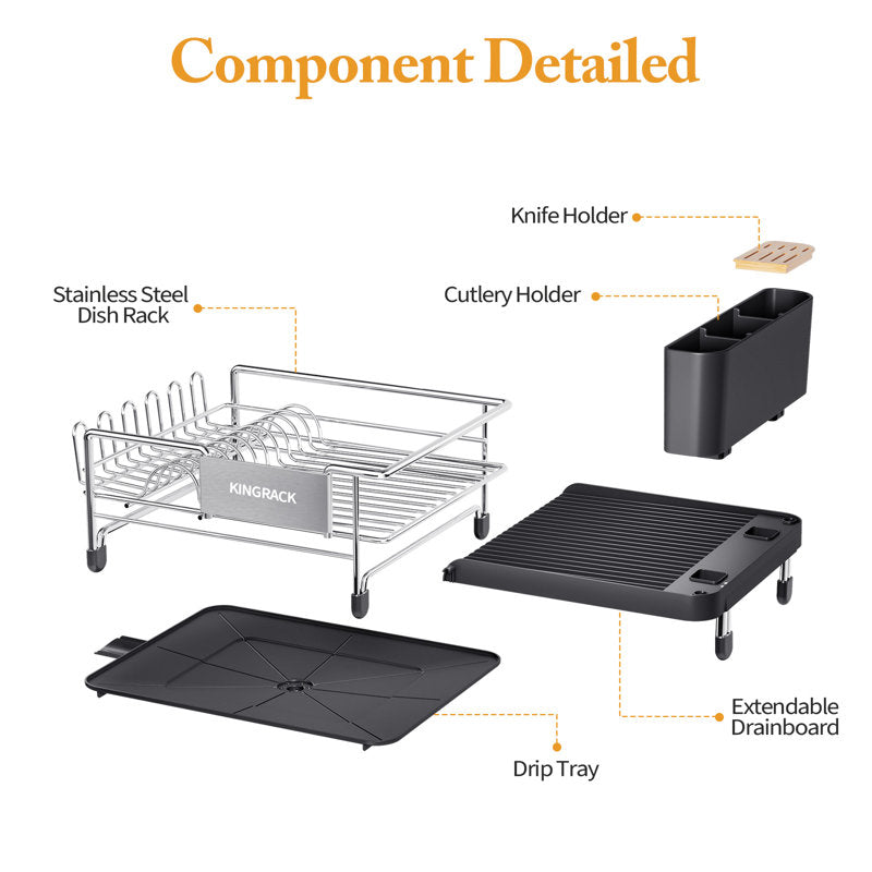 Crestone Expandable Stainless Steel Dish Rack