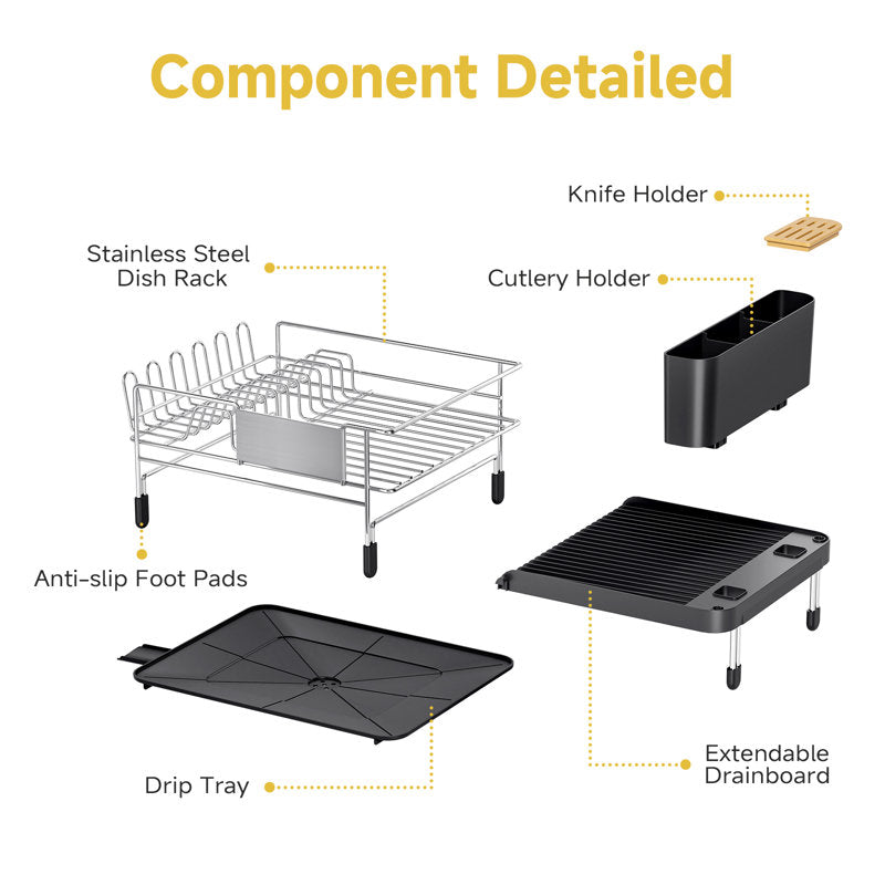 Crestone Expandable Stainless Steel Dish Rack