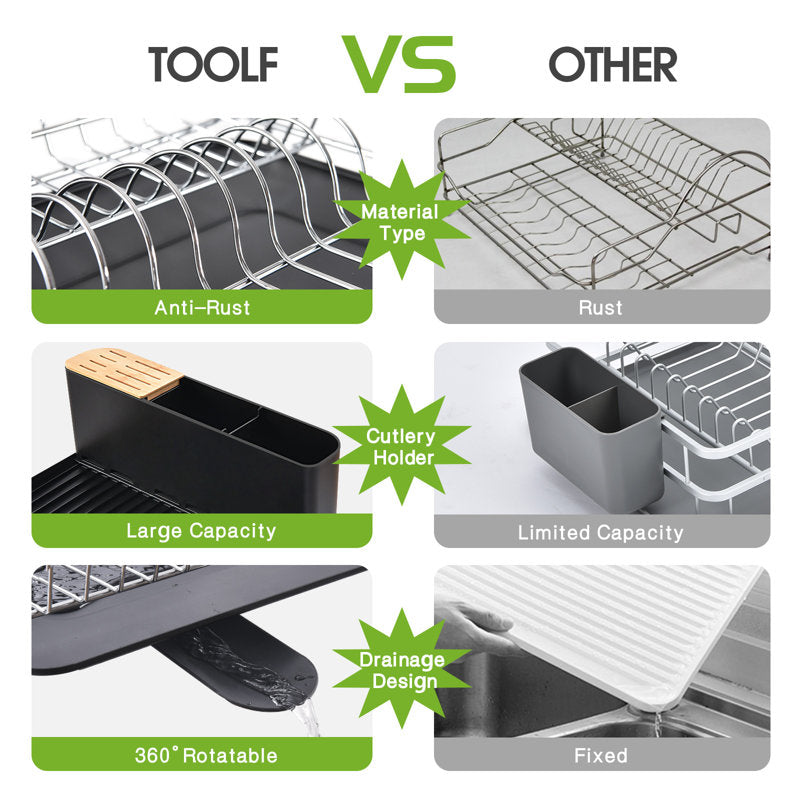 Crestone Expandable Stainless Steel Dish Rack