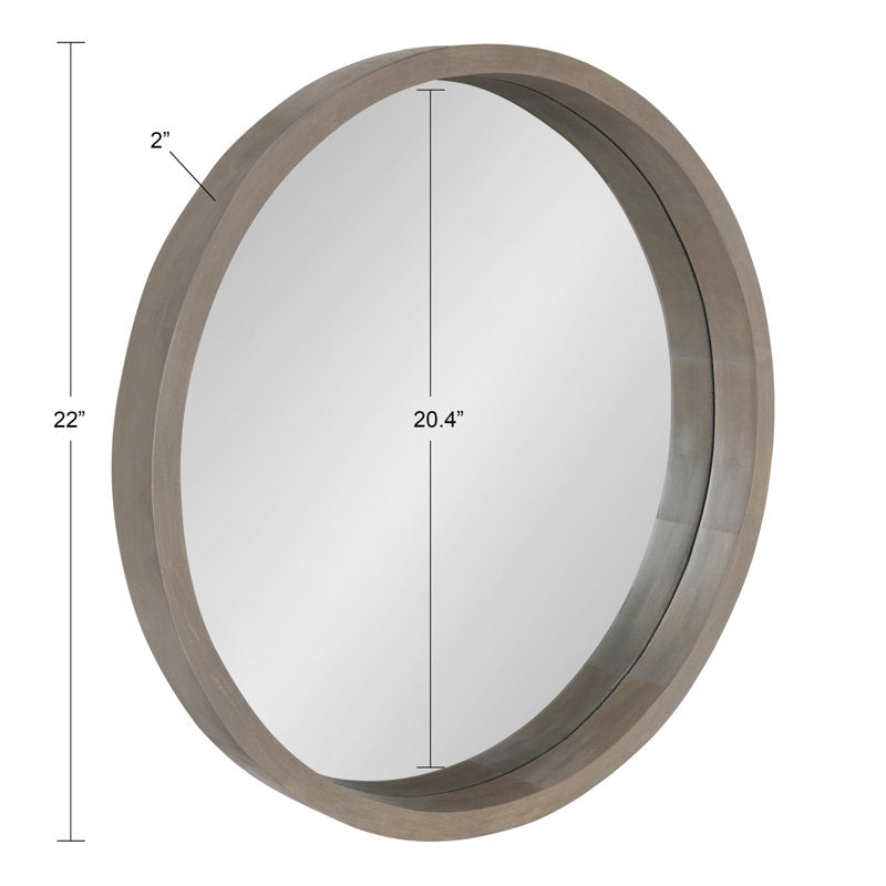 Mercury Row Loftis Solid Wood Mirror - detail close-up