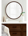 Mercury Row Loftis Mirror - Walnut Brown