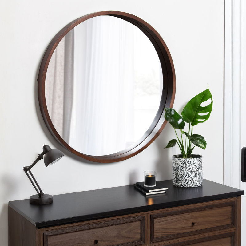 Mercury Row Loftis Mirror - Walnut Brown