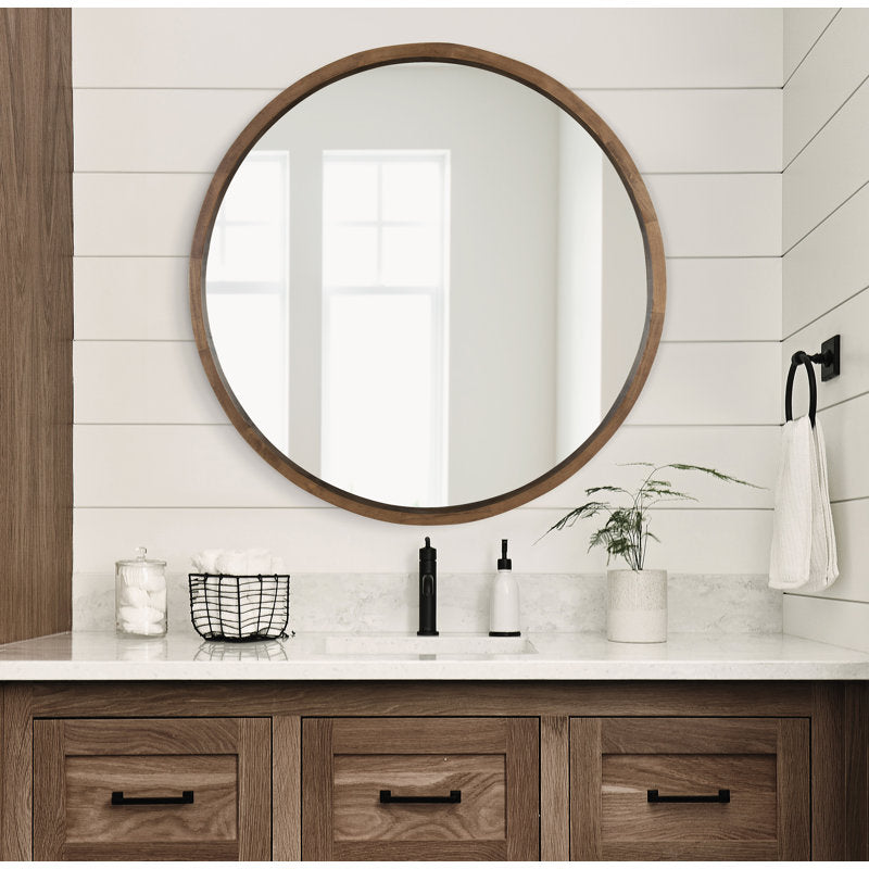 Mercury Row Loftis Mirror - Rustic Brown