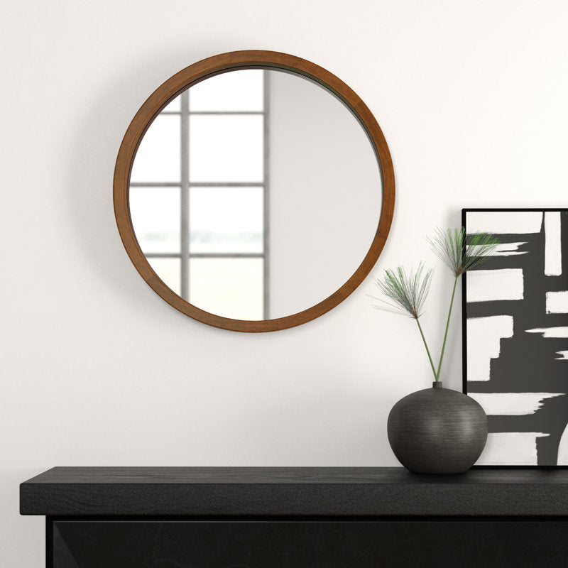 Mercury Row Loftis Mirror - Rustic Brown