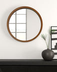 Mercury Row Loftis Mirror - Rustic Brown