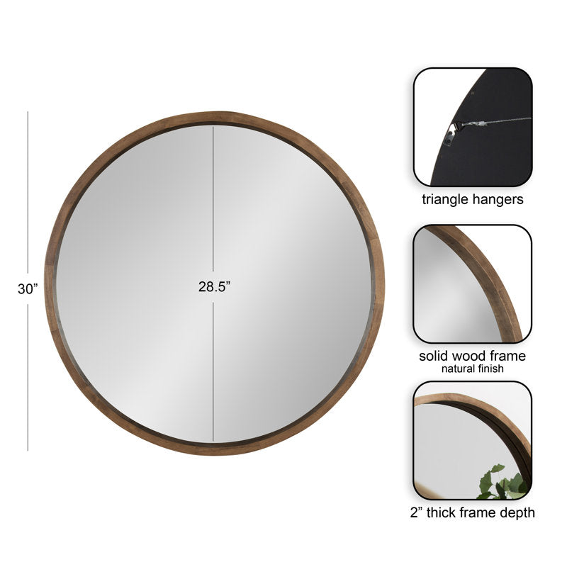 Mercury Row Loftis Mirror - Rustic Brown
