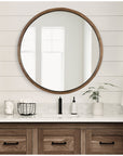 Mercury Row Loftis Mirror - Rustic Brown