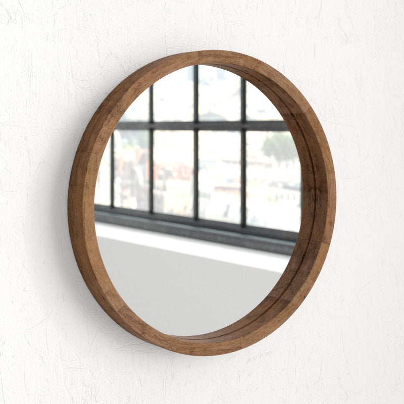 Mercury Row Loftis Mirror - Rustic Brown
