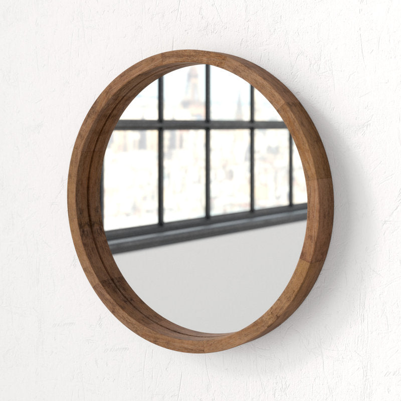 Mercury Row Loftis Mirror - Rustic Brown