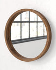 Mercury Row Loftis Mirror - Rustic Brown