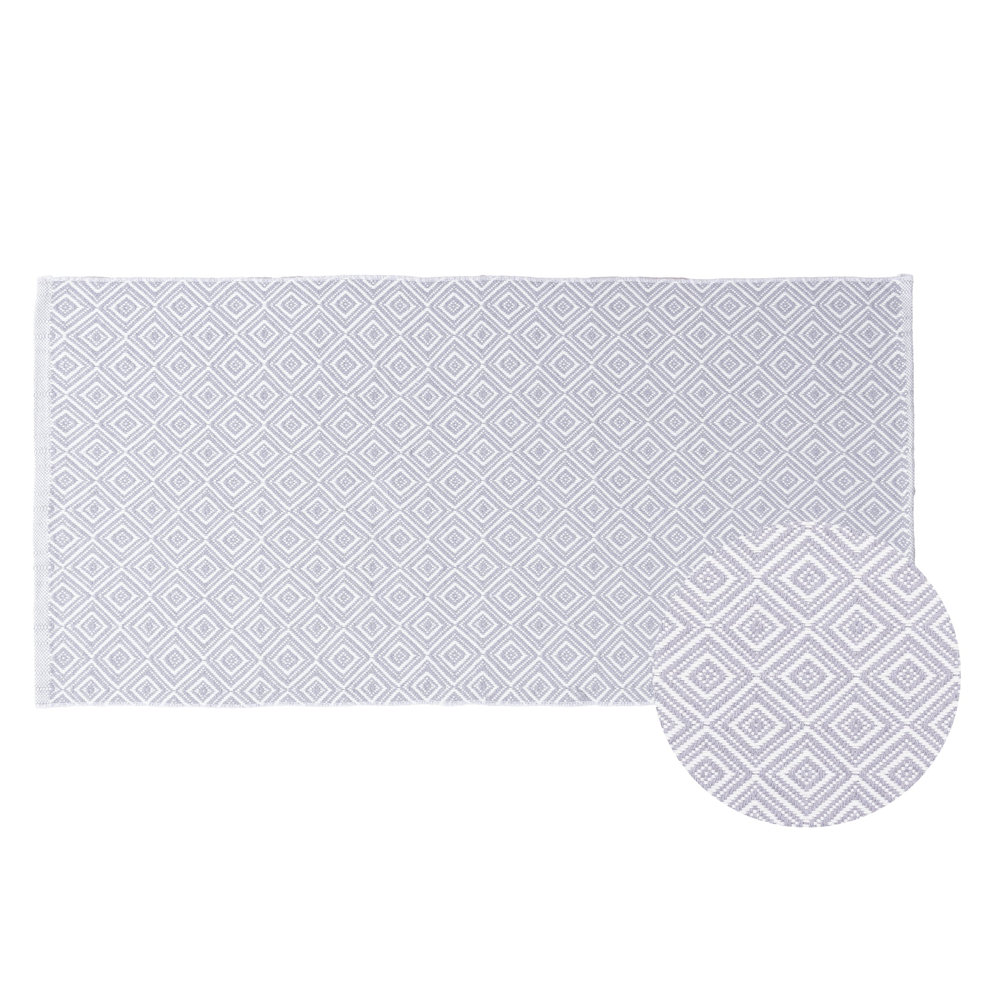 Rectangular placemat with geometric pattern on a white background