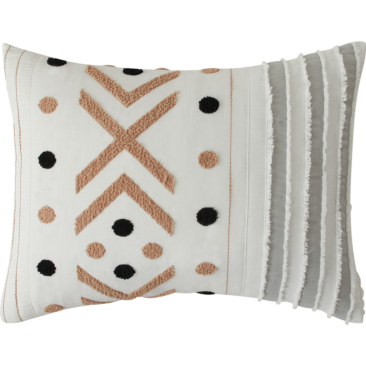 Olga 7-Piece Embroidered Comforter Set - Taupe