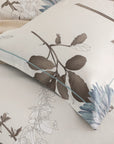 SLEEPBELLA Comforter Set, 600TC Cotton Down Alternative, 3-Piece Botanical Floral (Off-White)