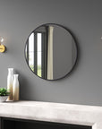Sabine Metal Round Wall Mirror