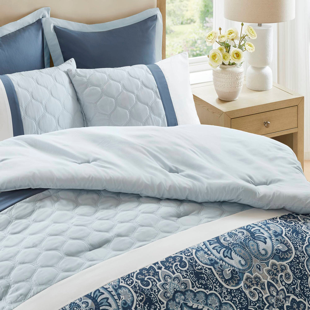 Shawnee 8-Piece Comforter Set - Blue