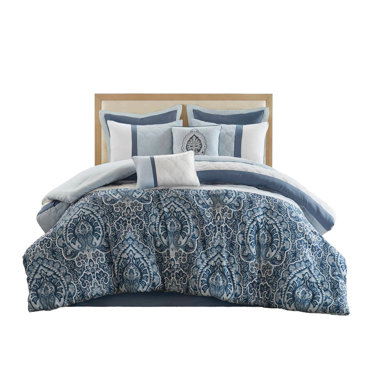 Shawnee 8-Piece Comforter Set - Blue