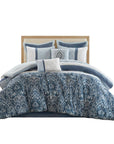 Shawnee 8-Piece Comforter Set - Blue