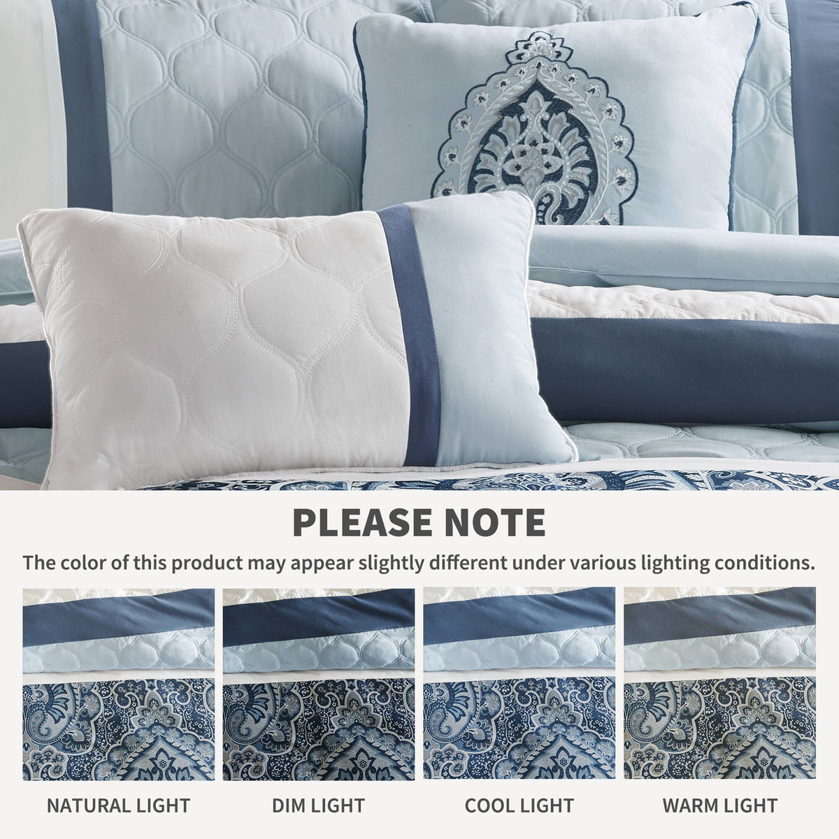 Shawnee 8-Piece Comforter Set - Blue