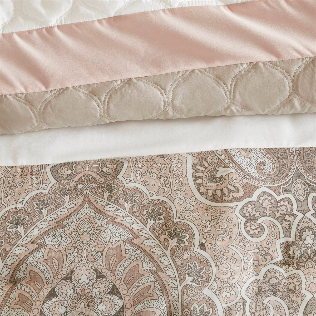 Shawnee 8-Piece Comforter Set - Blush