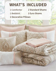 Shawnee 8-Piece Comforter Set - Blush