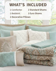 Shawnee 8-Piece Comforter Set - Seafoam