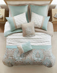 Shawnee 8-Piece Comforter Set - Seafoam