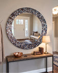 World Menagerie Toolleen Round Mirror - Silver