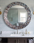 World Menagerie Toolleen Round Mirror - Silver