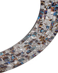 World Menagerie Toolleen Round Mirror - Silver