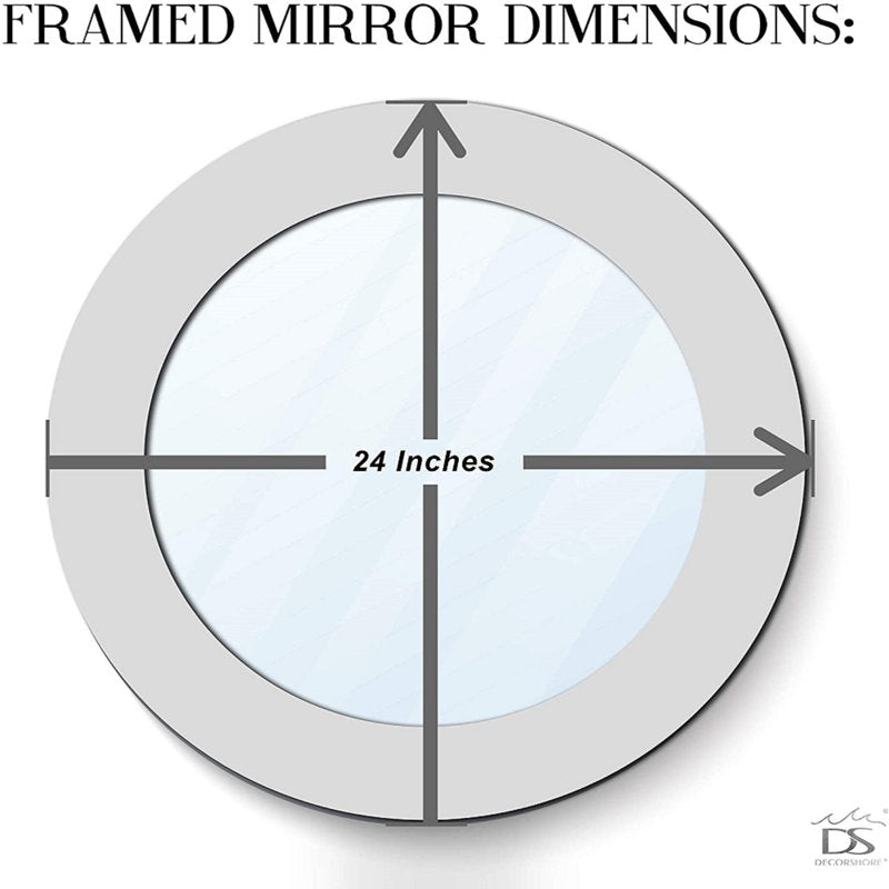 World Menagerie Toolleen Round Mirror - Silver