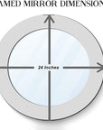 World Menagerie Toolleen Round Mirror - Silver