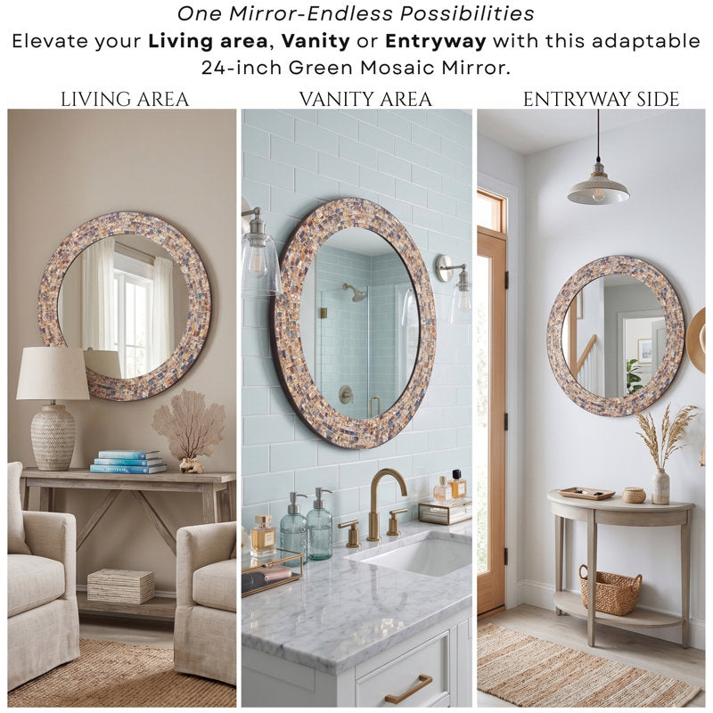 World Menagerie Toolleen Round Mirror