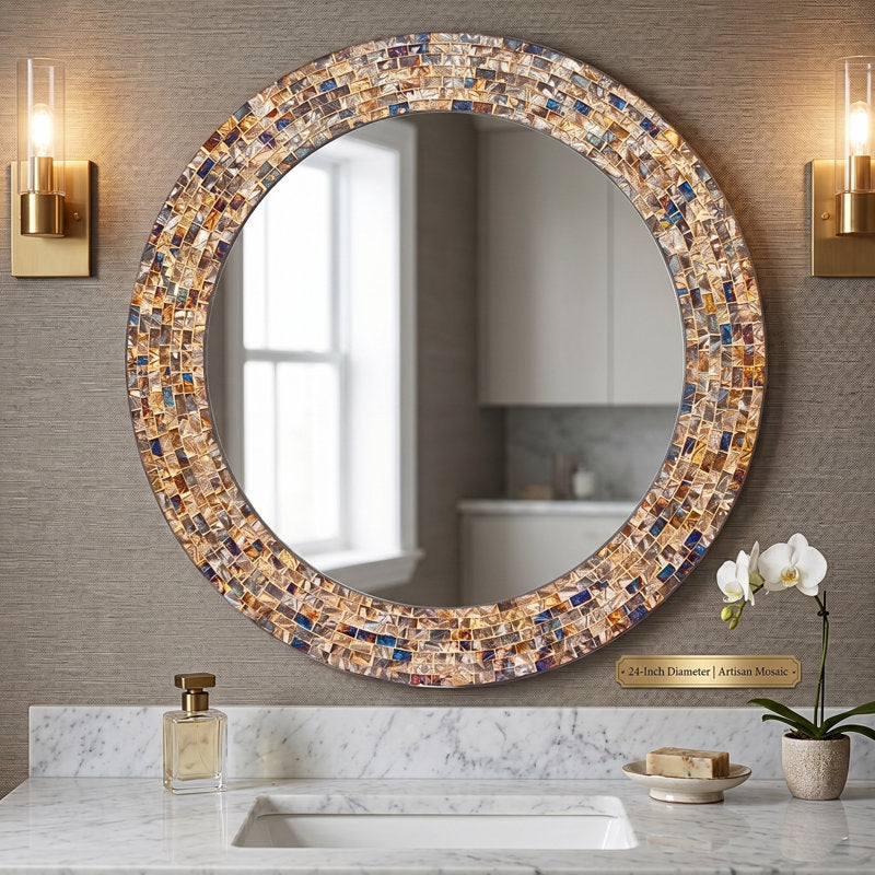 World Menagerie Toolleen Round Mirror