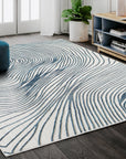 Calm Ocean Zebra Area Rug