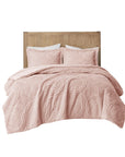 Arya Embroidered Medallion Faux Fur Ultra Plush Comforter Mini Set By Madison Park