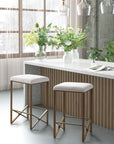 Marino Backless Upholstered Counter Stool 26"H