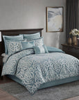 Odette 8 Piece Jacquard Comforter Set