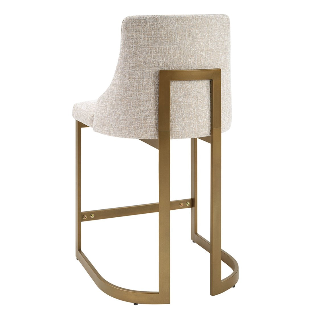 Madison Park Bryce 26"H Upholstered Counter Stool with Metal Base