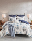 Zennia 7 PC Printed Seersucker Comforter Set with Throw Blanket by Madison Park