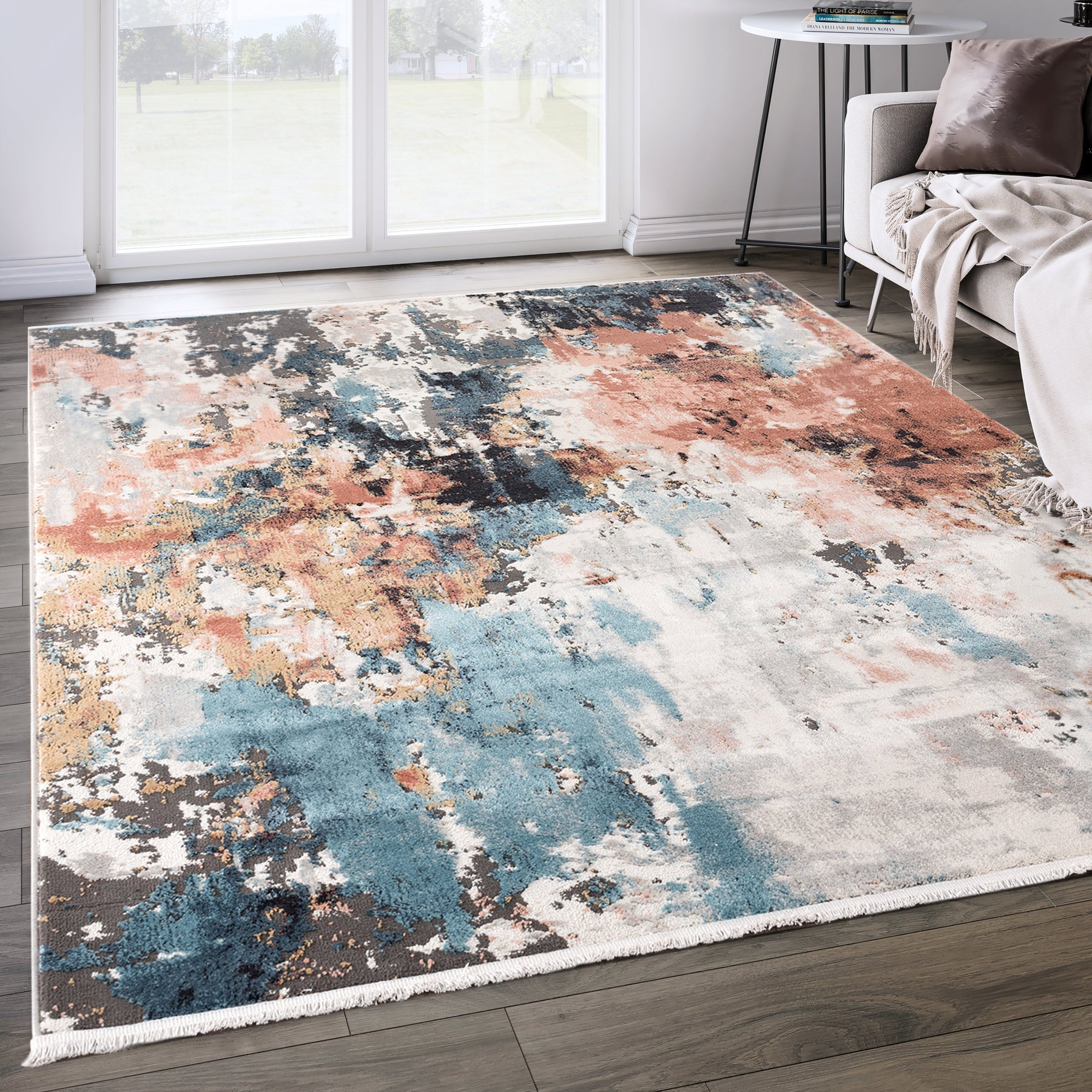 Abstract Cankiri 5&#39;3&quot; x 7&#39; 6&quot; Area Rug