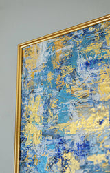 Bleu Royale - Hand-painted Canvas Art